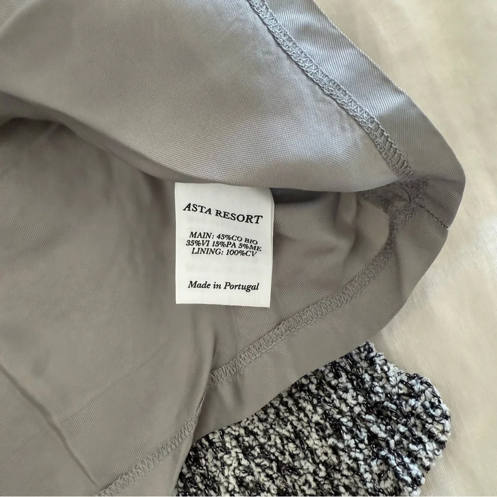 Asta Resort Morgan Mini Skirt Black Melange - Picture 3 of 5